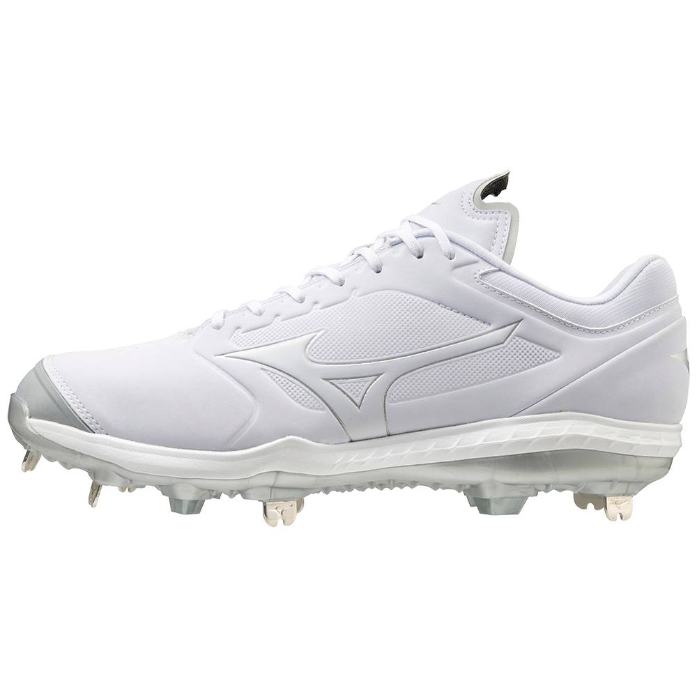 Mizuno Sweep 5 Rövidszárú Metal Női Softball Cipő Fehér NCV781296